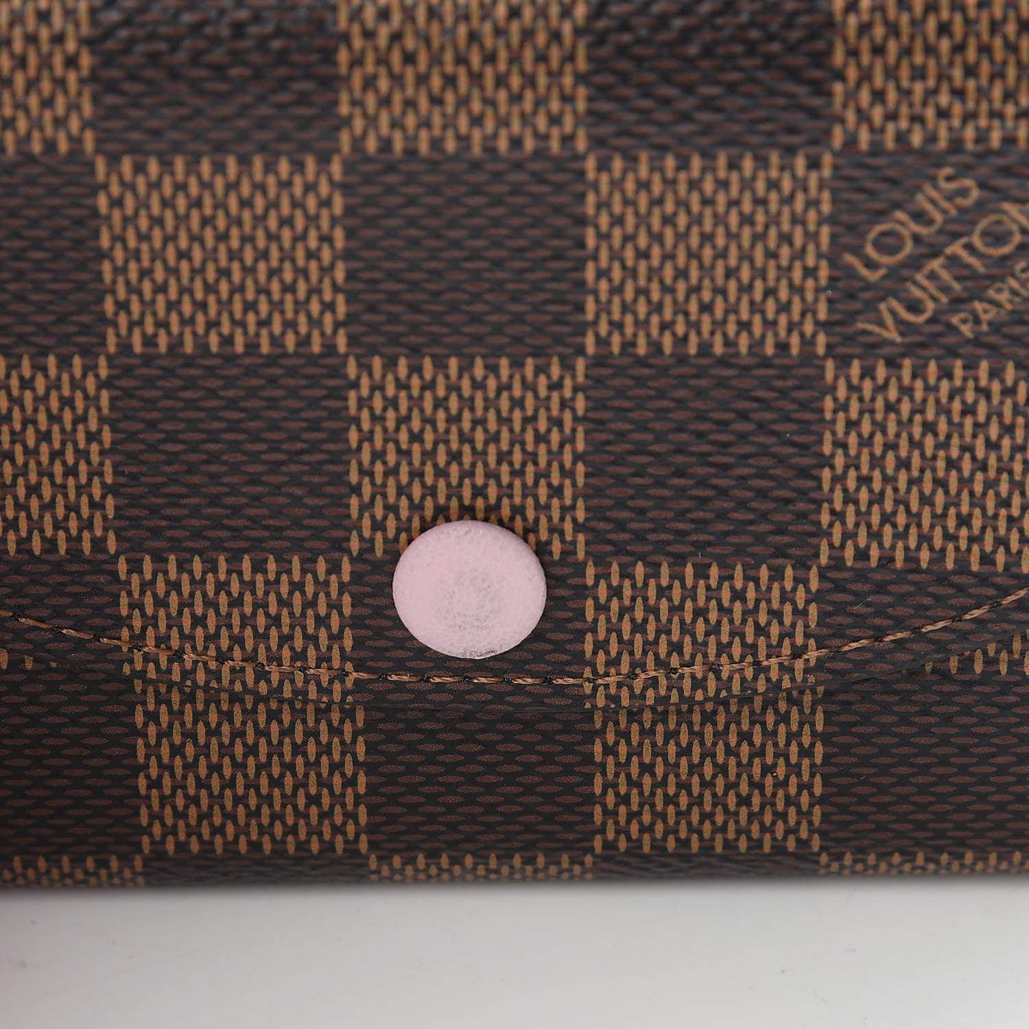 Louis Vuitton Damier Ebene Rosalie Coin Purse Rose Ballerine 8 of 9