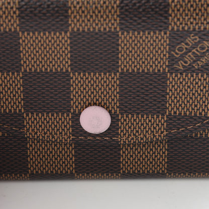Louis Vuitton Damier Ebene Rosalie Coin Purse Rose Ballerine 8 of 9