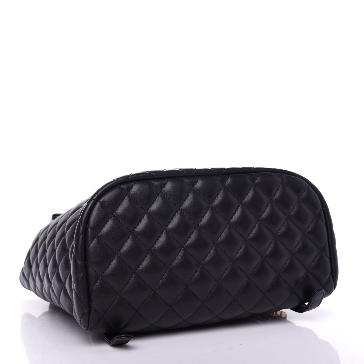 Calfskin Quilted Large Urban Spirit Backpack Black