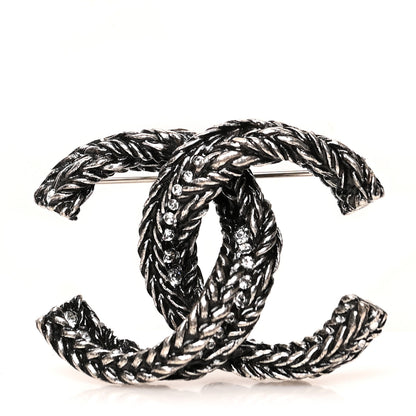 Chanel Ruthenium Chain CC Brooch 1 of 4
