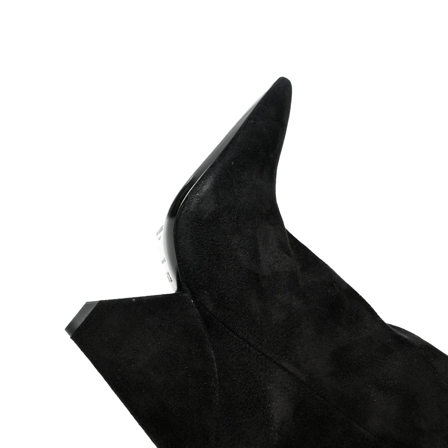 Saint Laurent Suede Niki 105 Thigh High Boots 36.5 Black 9 of 10