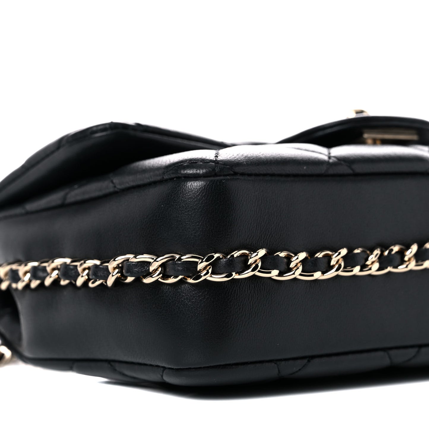 Lambskin Quilted Mini My Precious Flap Black