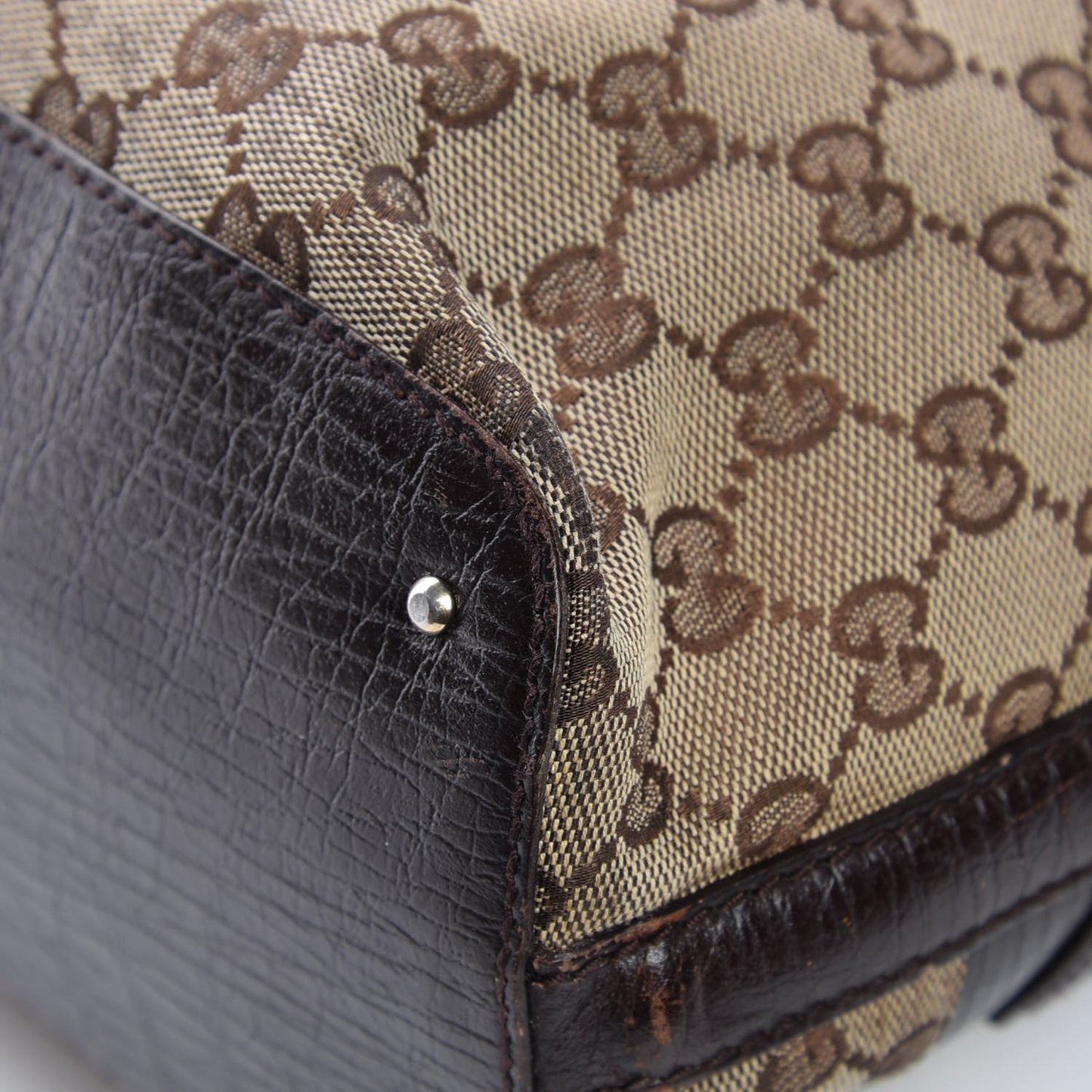 Monogram Medium Hasler Tote Dark Brown