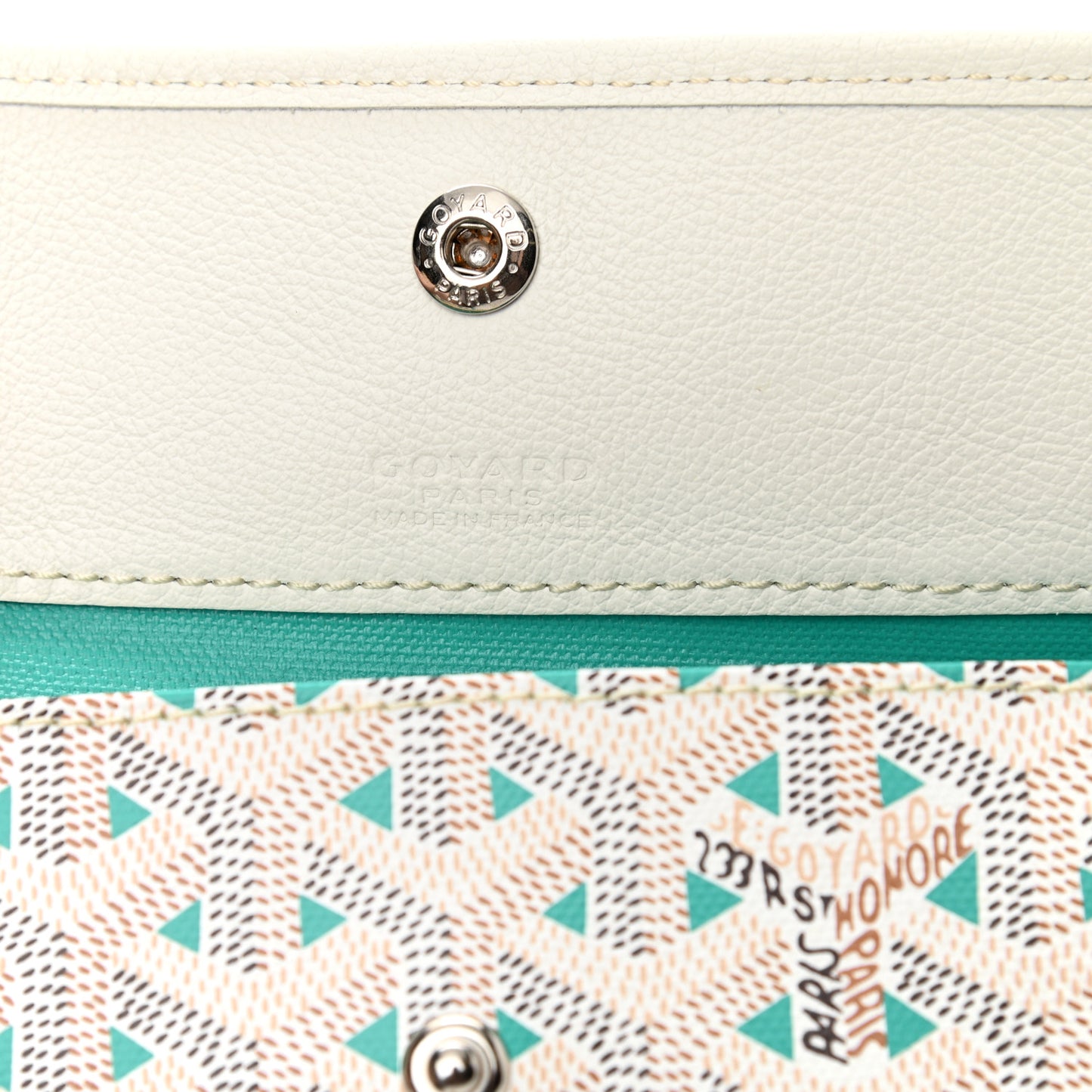 Goyardine Saint Louis Claire Voie GM White Opaline