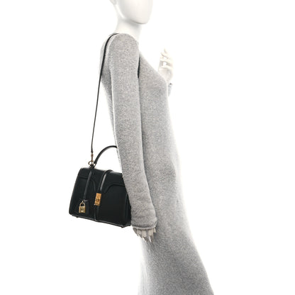 Celine Satinated Calfskin Small 16 Top Handle Bag Black 2 of 10