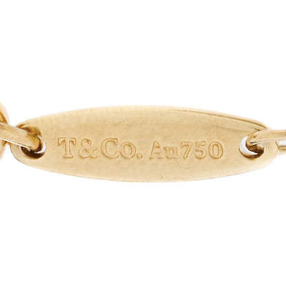 Tiffany 18K Yellow Gold Diamond .30ctw Elsa Peretti Diamonds by the Yard Station Bracelet 4 of 4