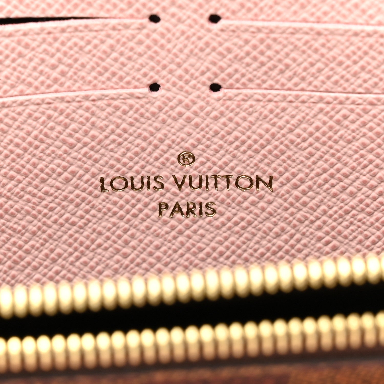 Louis Vuitton Damier Ebene Clemence Wallet Rose Ballerine 6 of 7
