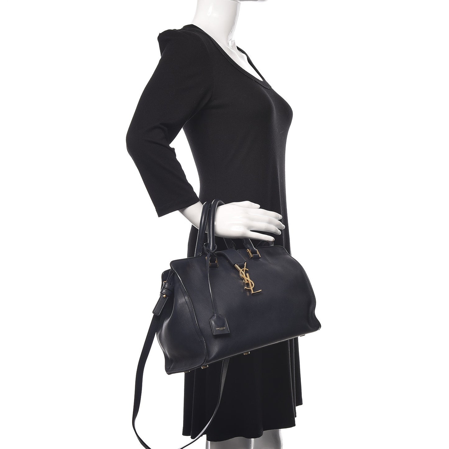 Smooth Calfskin Small Monogram Cabas Navy
