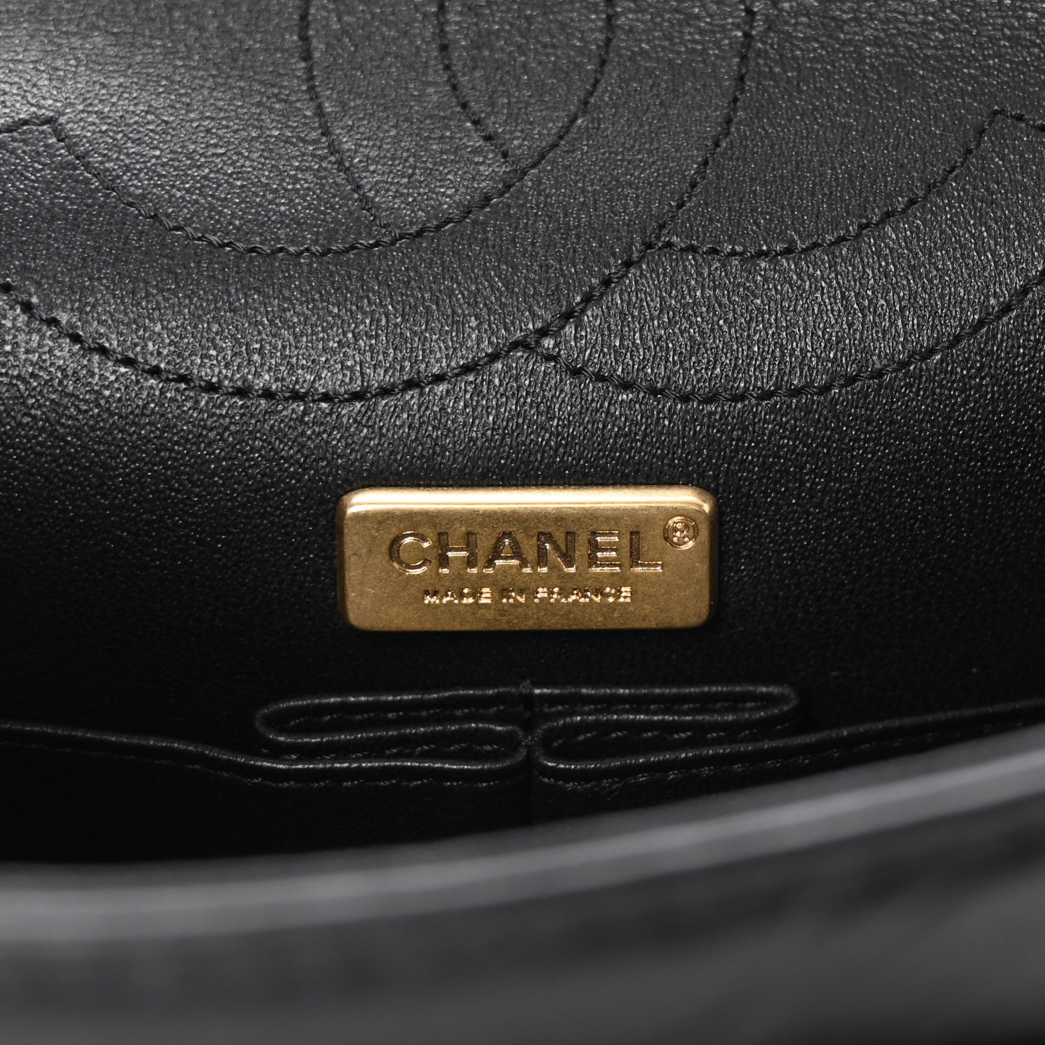 Chanel Aged Calfskin Quilted Casino 2.55 Reissue 225 Flap Black 6 of 10