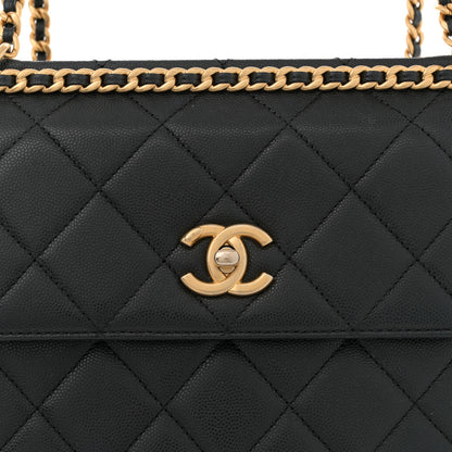 Chanel Caviar Quilted Chain Backpack Black 8 of 10