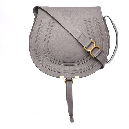 Chloe Calfskin Medium Marcie Round Crossbody Bag Cashmere Grey 1 of 7