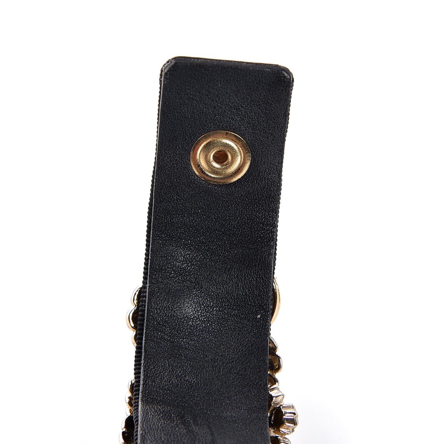Gripoix Poured Glass Camellia Bracelet Gold