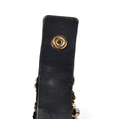 Chanel Gripoix Poured Glass Camellia Bracelet Gold 6 of 8