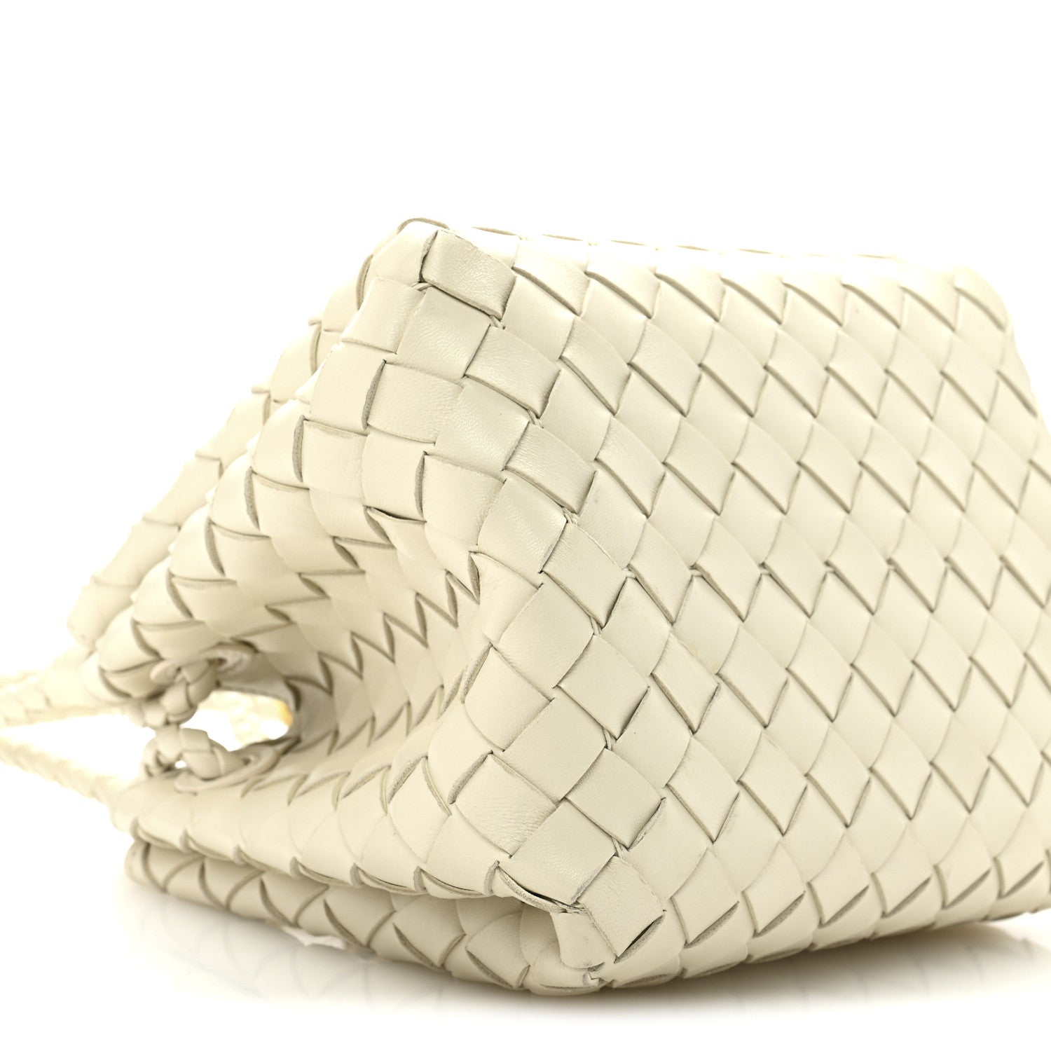 Bottega Veneta Nappa Intrecciato Small Parachute Shoulder Bag Sea Salt 8 of 13