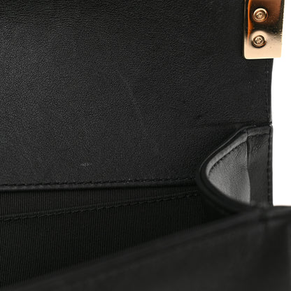Chanel Calfskin Braided Medium Boy Flap Black 7 of 14
