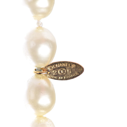 Chanel Baroque Pearl Long Necklace Gold 4 of 4