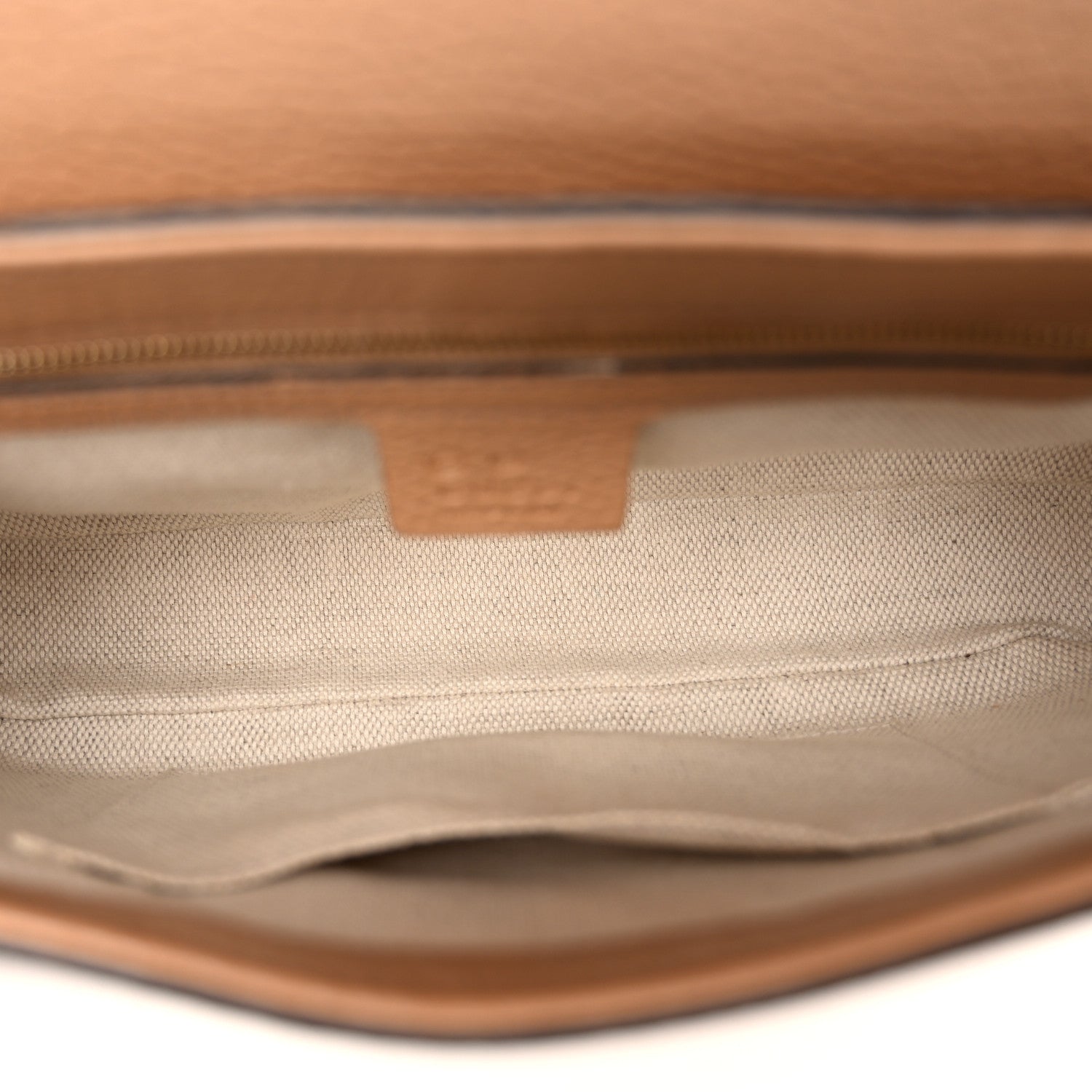 Gucci Pebbled Calfskin Medium Soho Flap Crossbody Camelia 5 of 10