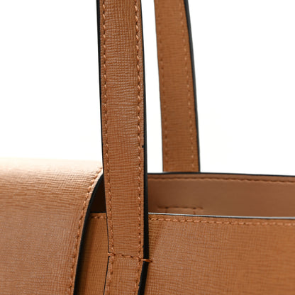 Versace Vitello Virtus Tote Caramel 12 of 12