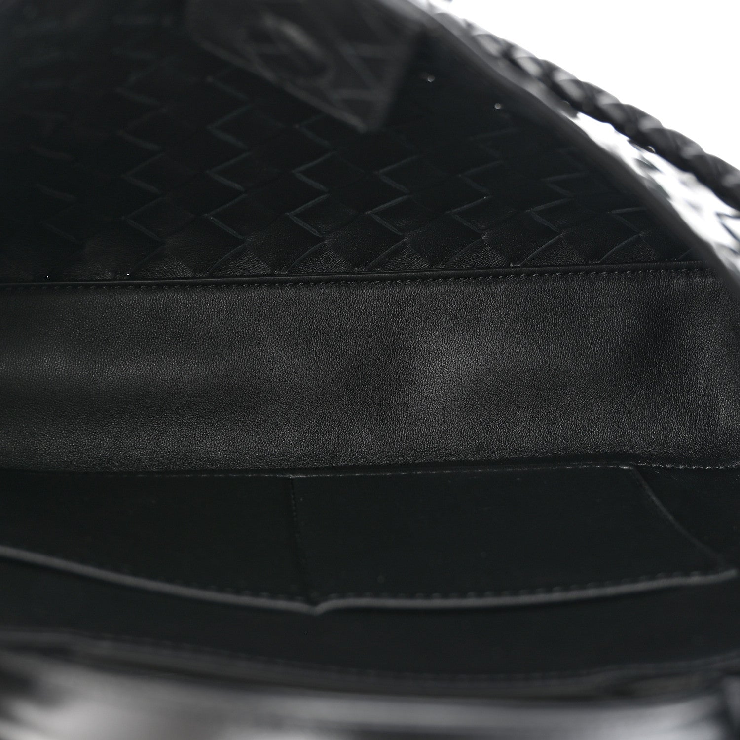 Bottega Veneta Nappa Intrecciato Small East West Andiamo Shoulder Bag Black 5 of 10