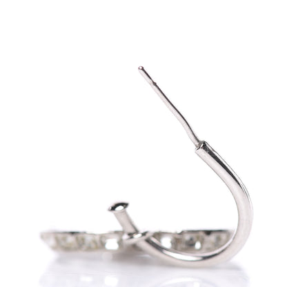 Chanel Baguette Crystal CC Dangle Earrings Silver 3 of 6