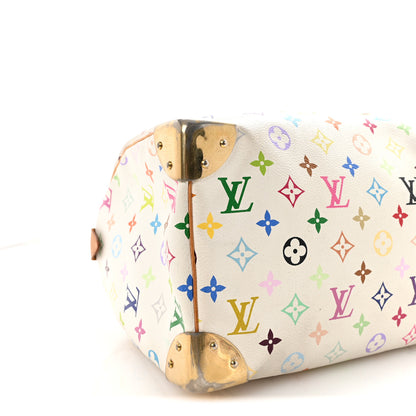 Louis Vuitton Monogram Multicolor Speedy 30 White 8 of 9