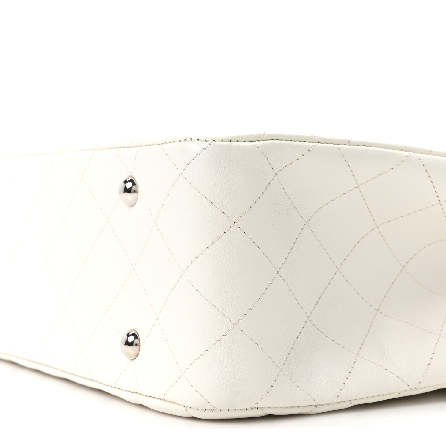 Chanel Calfskin Quilted Large Classic Shopping Tote White 11 of 11