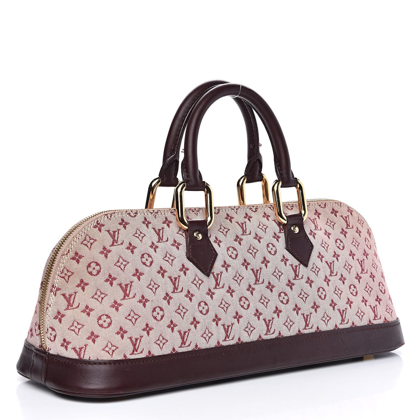Mini Monogram Alma Long Cherry