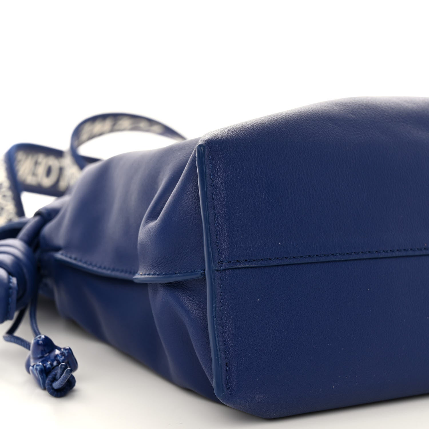 Loewe Satin Calfskin Monochrome Flamenco Knot Clutch Deep Purple Glaze 9 of 11