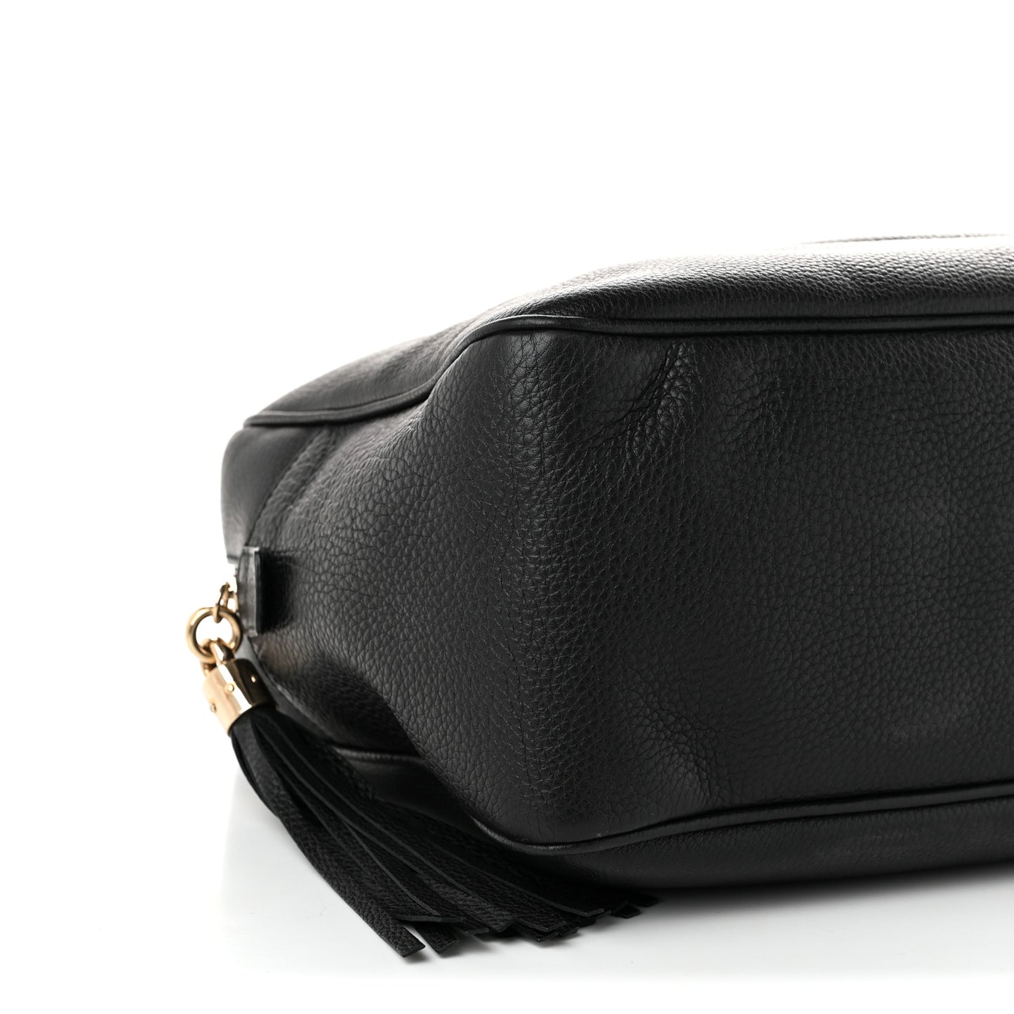 Pebbled Calfskin Medium Soho Bowler Black