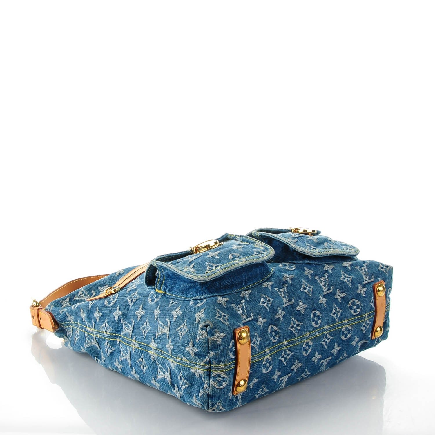 Louis Vuitton Denim Baggy GM Blue 4 of 9