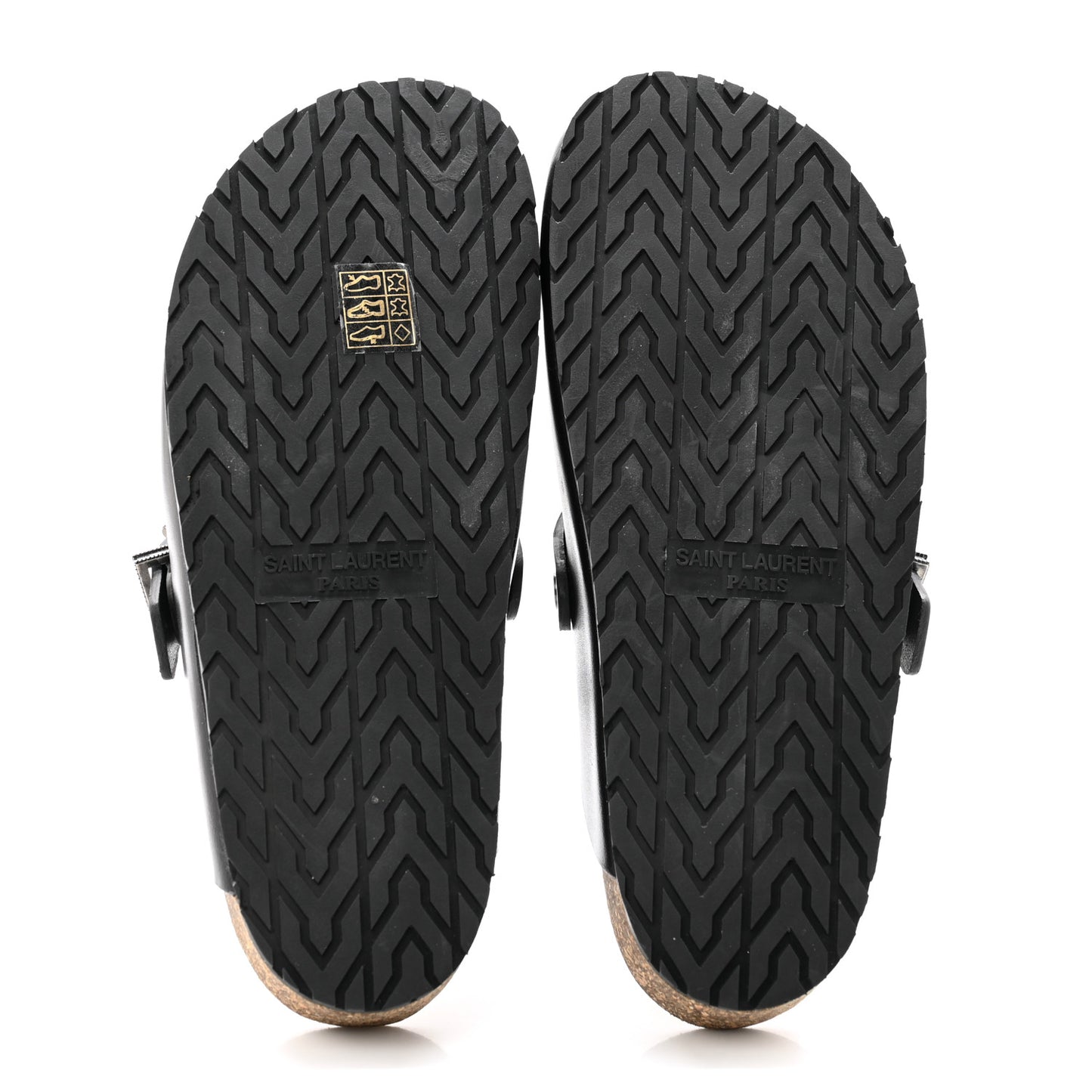 Calfskin Buckle Jimmy Clog 38 Black