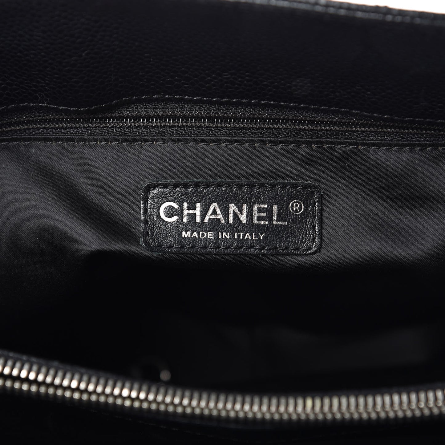 Caviar Quilted Grand Shopping Tote GST Black