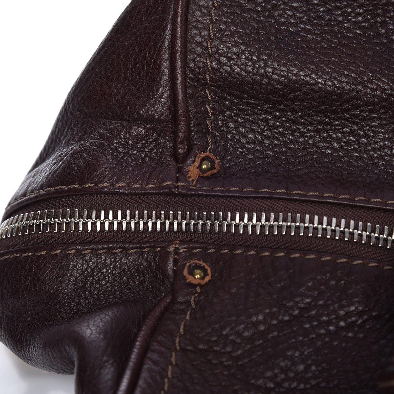 Chloe Calfskin Paddington Front Pocket Tote Chocolate 5 of 9