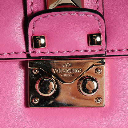 Valentino Garavani Vitello Mini Glam Lock Rockstud Flap Ninphea 8 of 8