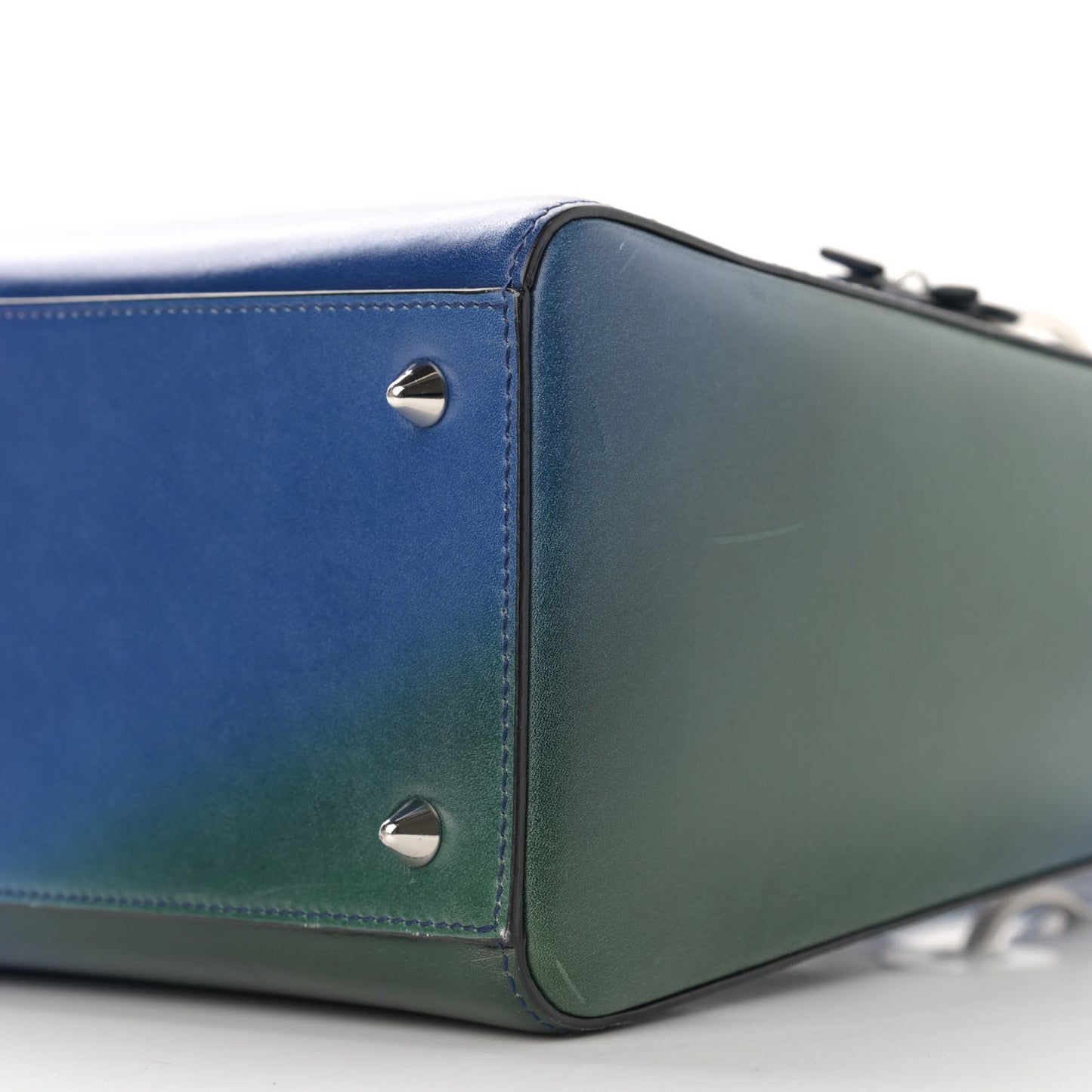 Box Calfskin Gradient Medium Lady Dior Purple Blue Green