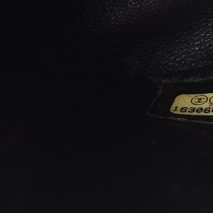 Chanel Lambskin Studded Camellia Embroidered Medium Flap Black 7 of 9