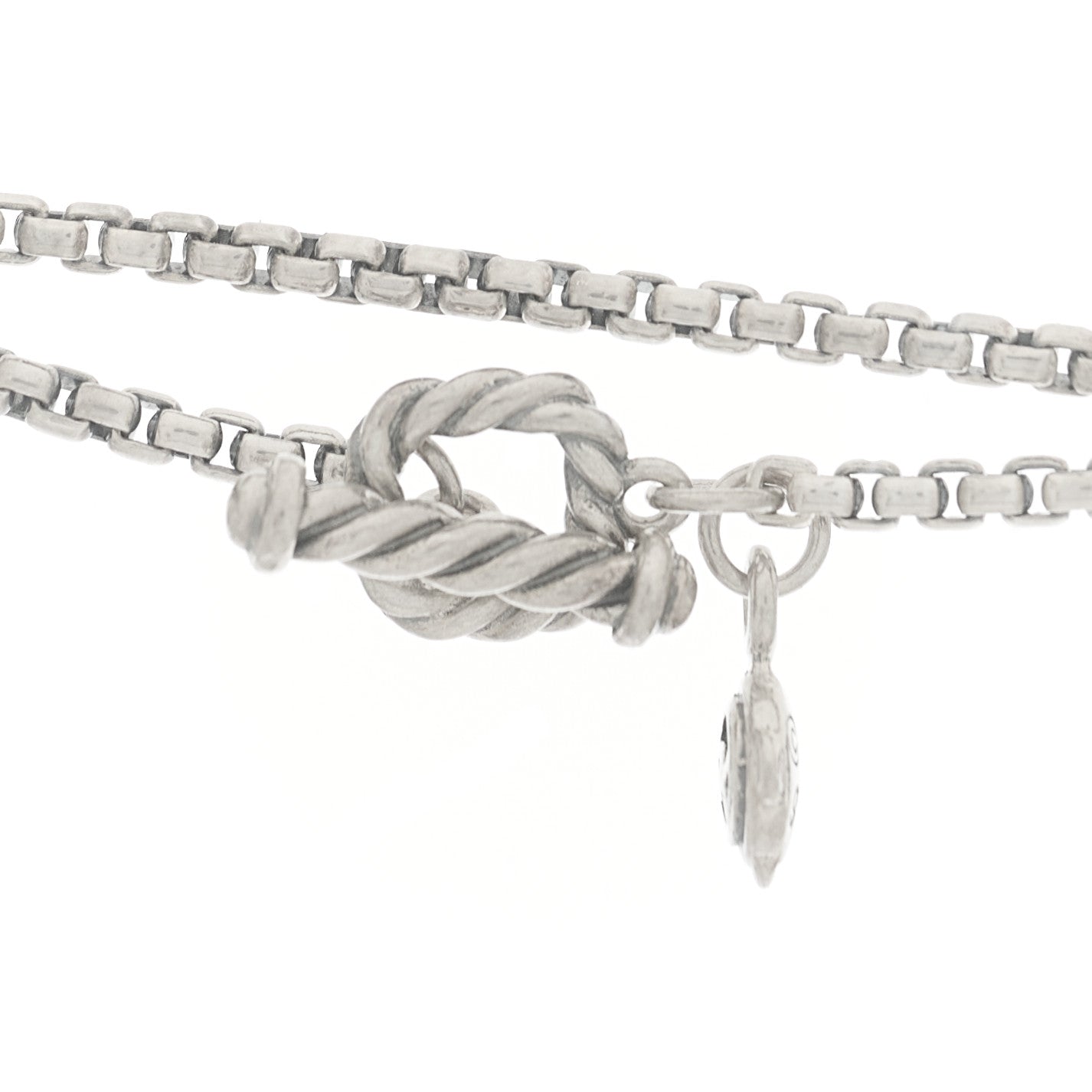 Sterling Silver Cultured Pearl Quatrefoil Long Chain Necklace