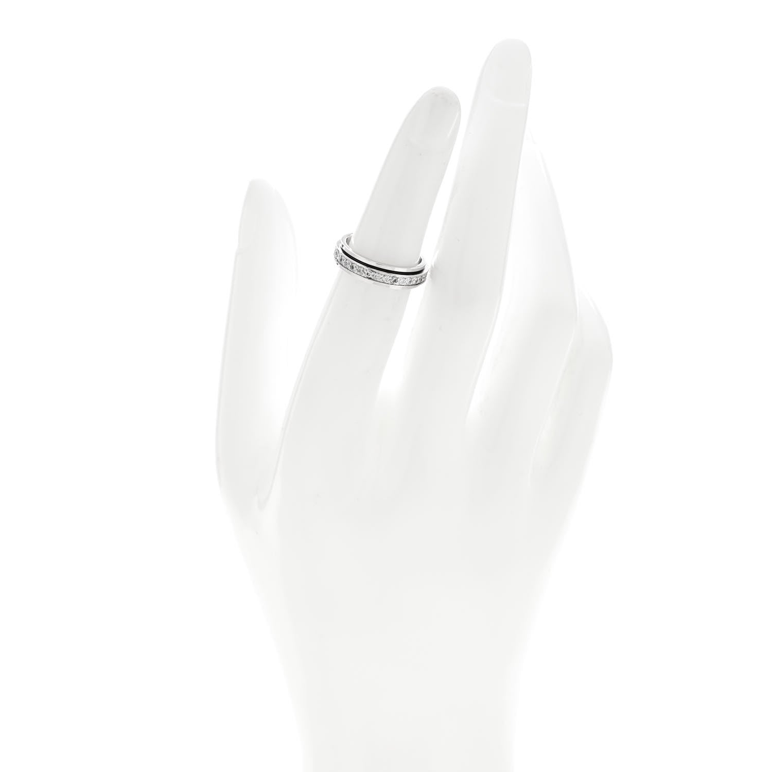 Piaget 18K White Gold Diamond Possession Wedding Band Ring 49 5 2 of 5