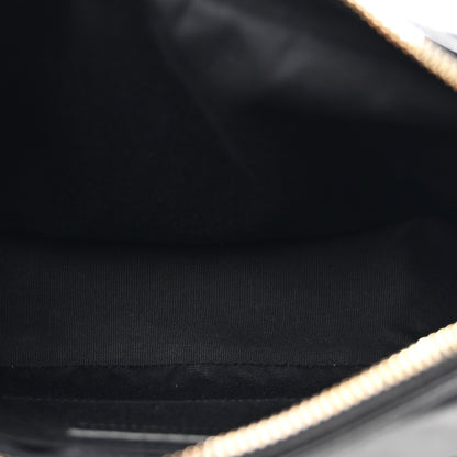 Saint Laurent Calfskin Leopard Print Monogram Lou Camera Bag Black 5 of 10