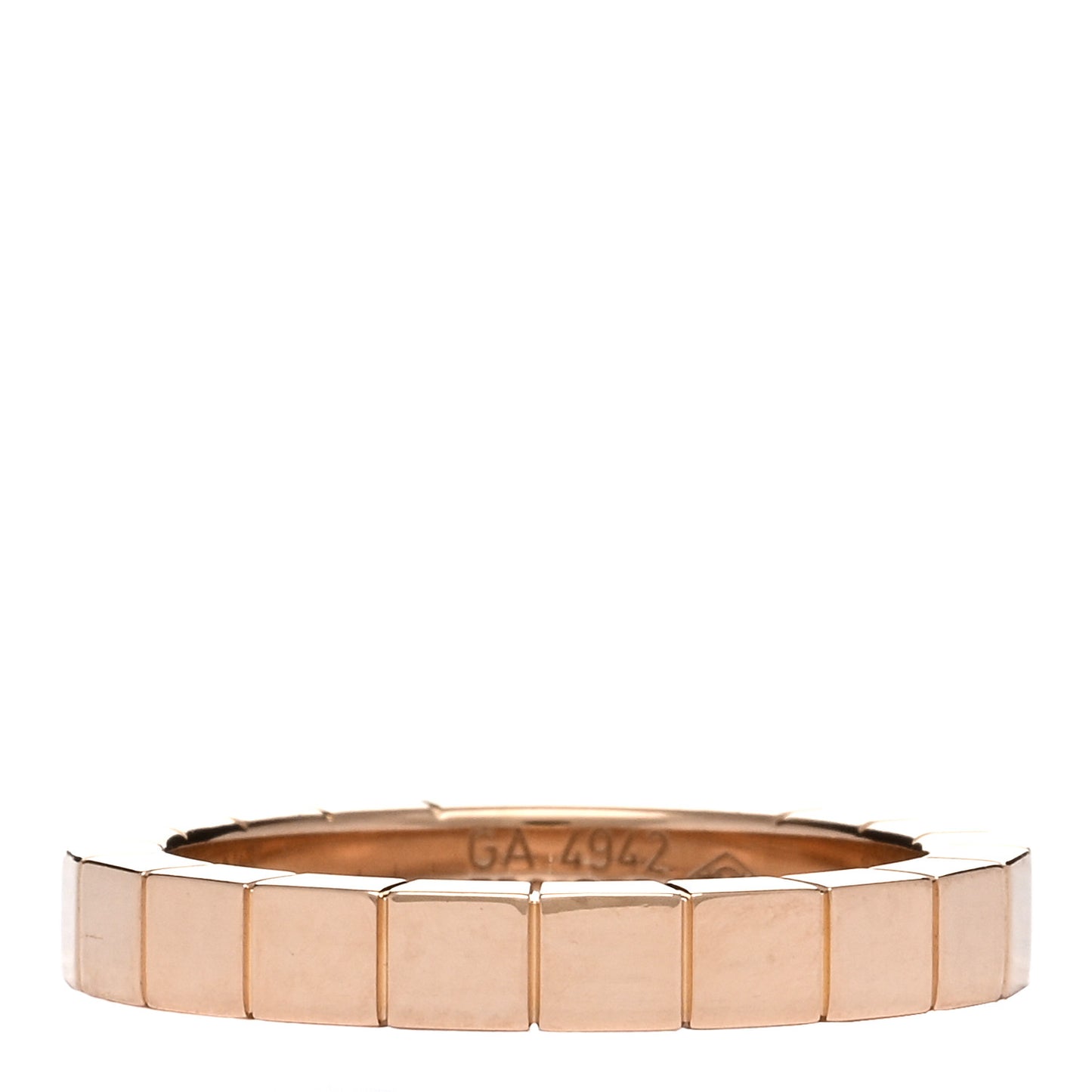 18K Pink Gold Lanieres Ring 51 5.75