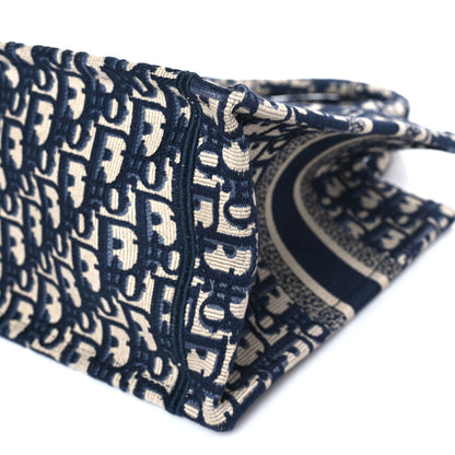 Christian Dior Oblique Small Book Tote Blue Multicolor 9 of 10