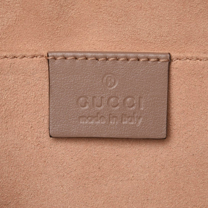 Gucci Calfskin Matelasse Small GG Marmont Chain Shoulder Bag Taupe 6 of 10