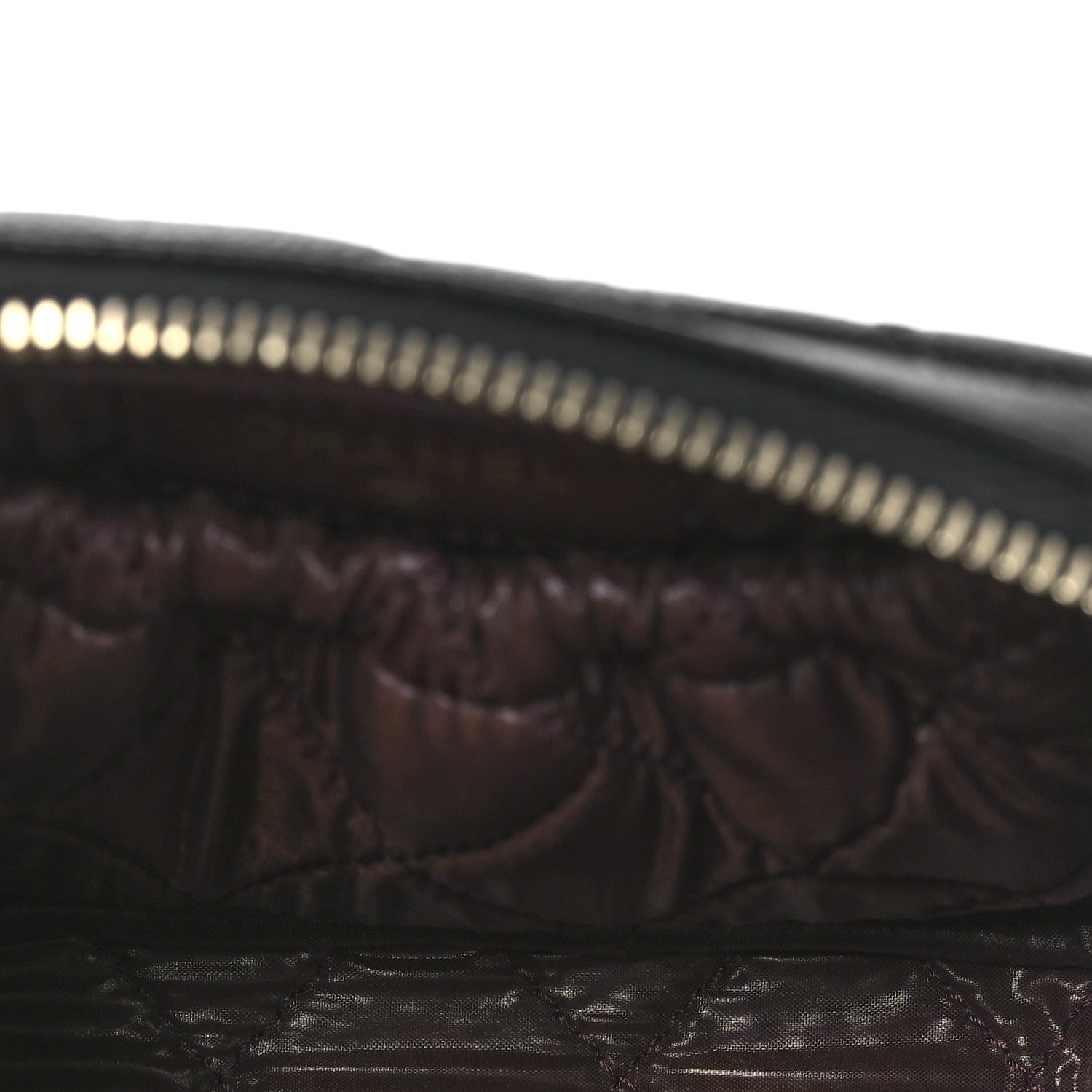 Chanel Caviar Quilted Small Curvy Pouch Cosmetic Case Black 5 of 11
