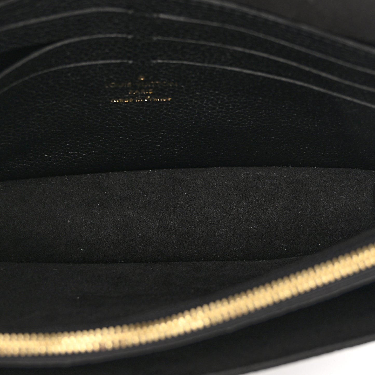 LOUIS VUITTON Empreinte Vavin Chain Wallet Black