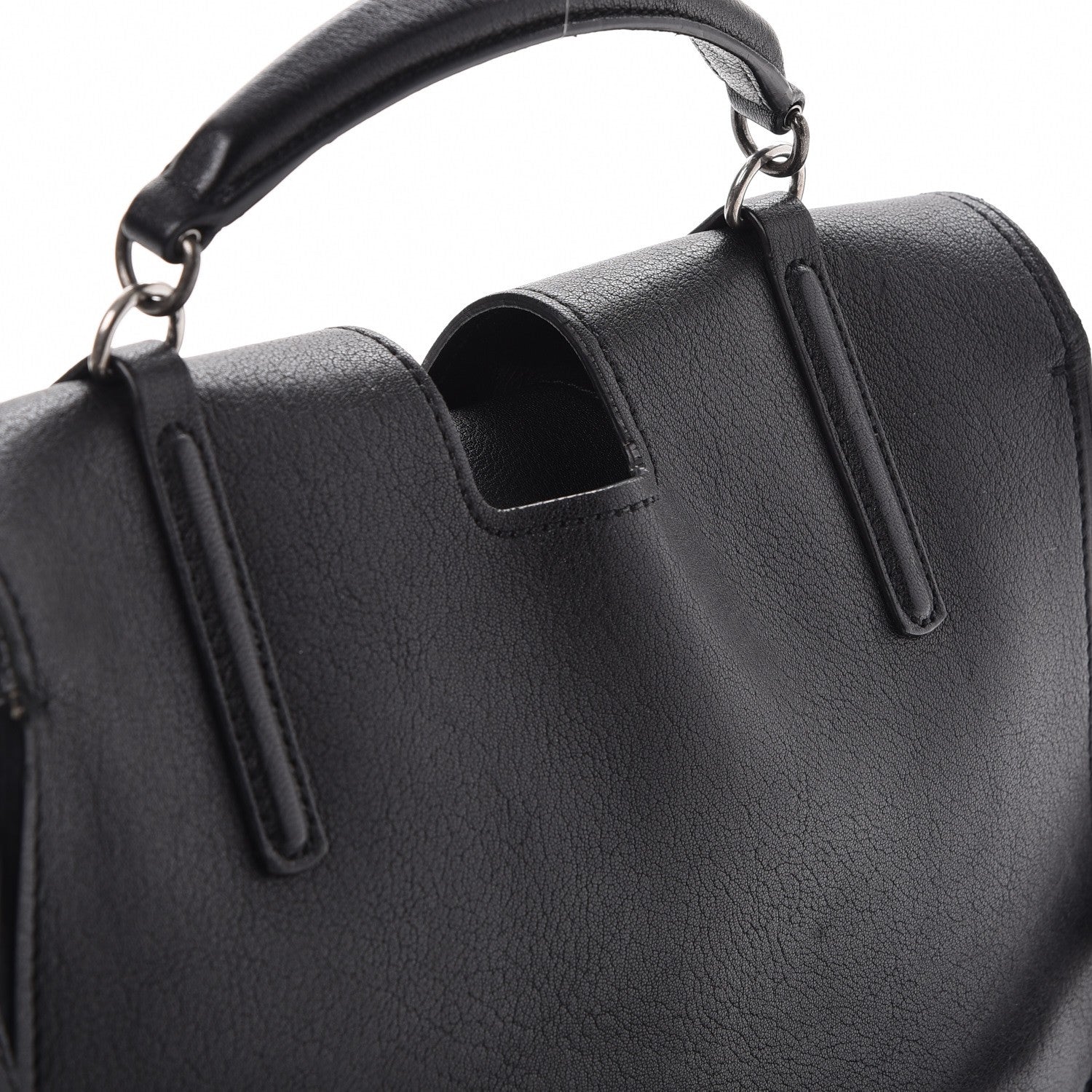 Saint Laurent Lambskin Large Charlotte Messenger Bag Black 8 of 10