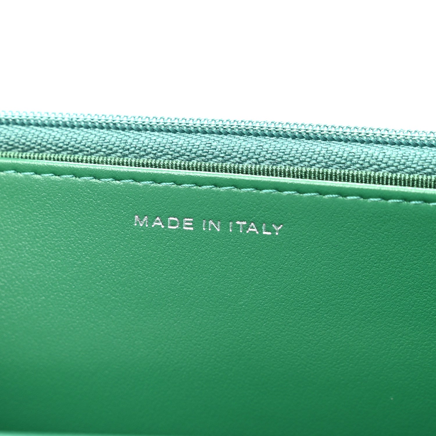 Chanel Caviar Quilted Wallet On Chain WOC Green 7 of 12
