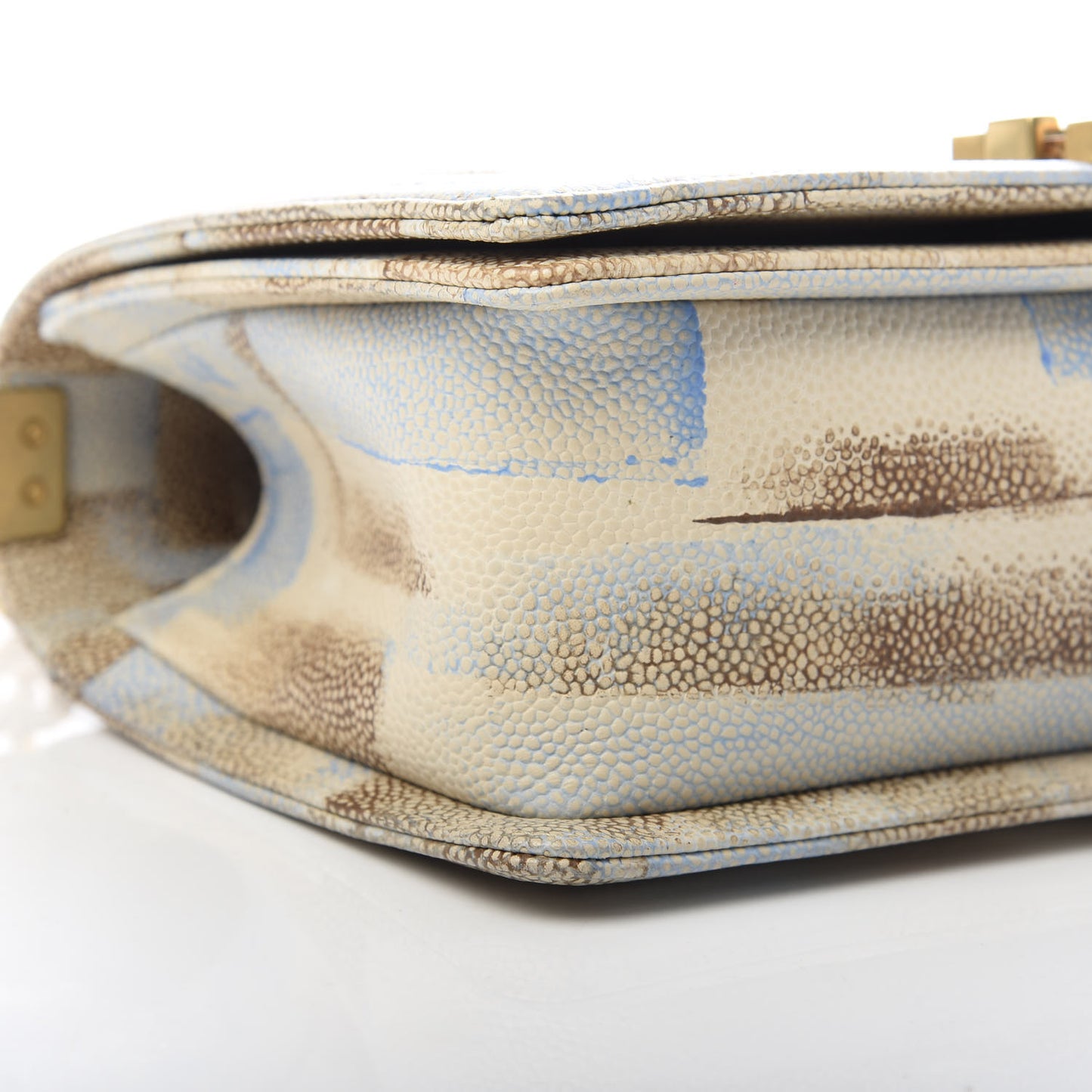 Painted Caviar Quilted Medium Boy In Cuba Flap Multicolor