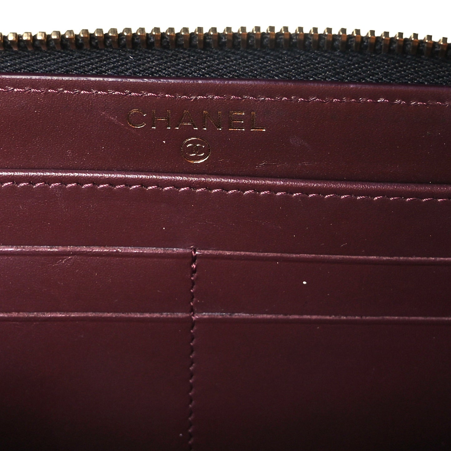 Caviar Quilted Large Gusset Zip Around Wallet Black