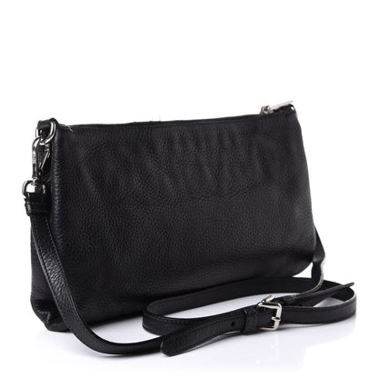 Prada Vitello Daino Crossbody Bag Black 2 of 11