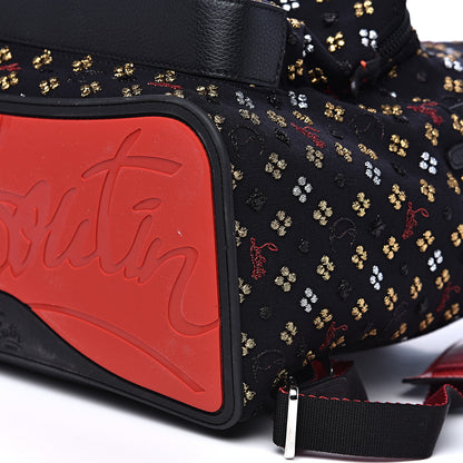 Christian Louboutin Jacquard Canvas Backloubi Backpack Black 9 of 12